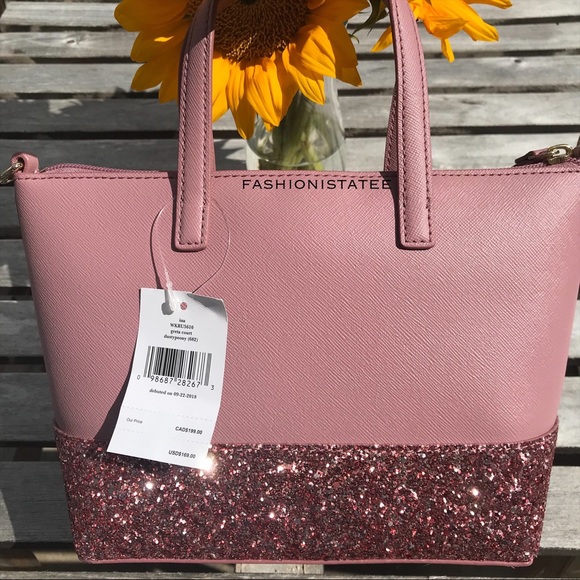 Kate spade Ina glitter Greta Court Satchel Peony - Picture 2 of 8